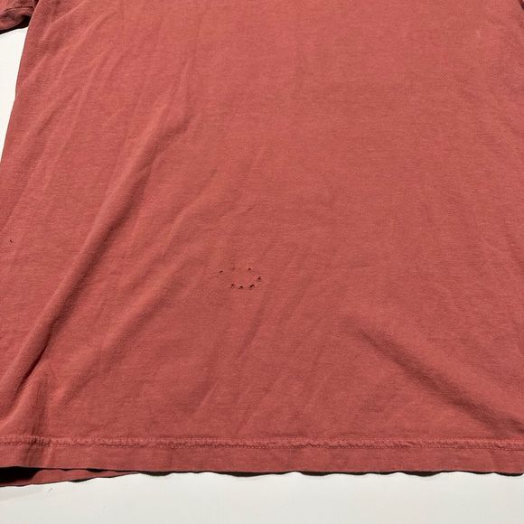 Comfort Colors T-SHIRT TEE Men's Medium Y2K Red Original Pinchers Fishing Team - Picture 6 of 8